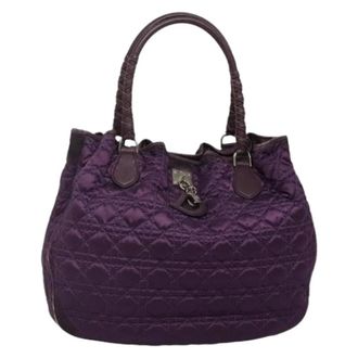 Dior Pre-owned Nylon Tote Bag - Dames - Vintage Handtas - Paars - ONE Size - Nylon - Vintage