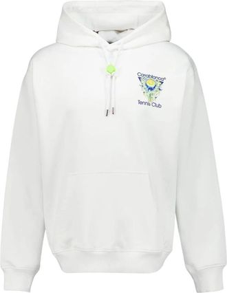 Casablanca Tennis Club Icon Hooded Sweatshirt - Heren - Hoodies - Wit - XL - Katoen - Hoodies & sweatvesten