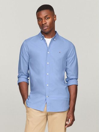 Tommy Hilfiger Mens THFlex Slim Fit Poplin Shirt