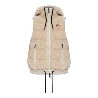 Moncler Apres-Ski Donsjack - Dames - Jassen - Beige - Maat: S Polyamide