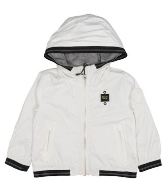 Blauer M&auml;ntel wei&szlig;