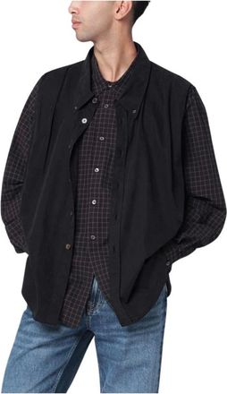 Our Legacy Light Jackets, male, Black, L, Camicia Manica Lunga