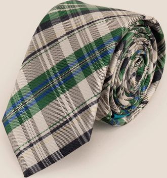 Oswin Hyde Mens Checks Green White