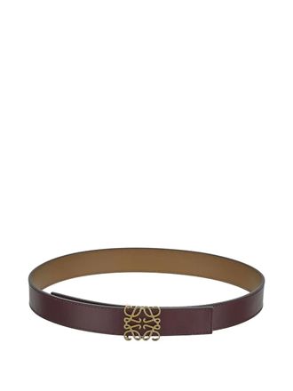 Loewe Reversible anagram buckled belt - women - Calf Leather - 80 - Red