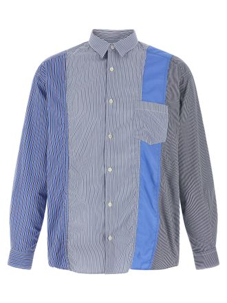 Comme Des Gar&ccedil;ons Blue Cotton Mens Blouse