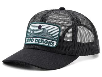 Topo Designs Corduroy Trucker Hat - Alpine View Caps Black, Cotton