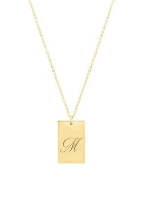 Set & Stones Stella Initial Necklace in Gold /N at Nordstrom, Size 20