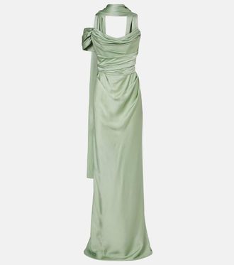 Vivienne Westwood Nova Vixen scarf-detail satin gown