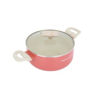 KASANOVA Casseruola 24 cm corallo Cooking Therapy con coperchio