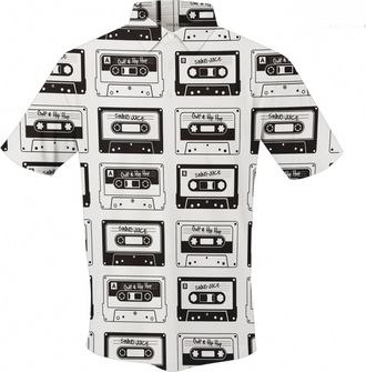 SwingJuice Mens Golf Mixtape Polo In Ivory