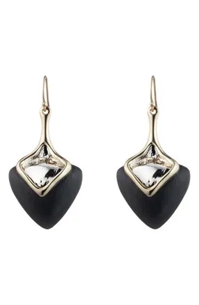 Alexis Bittar Two-Tone Sculptural Drop Earrings in Black at Nordstrom