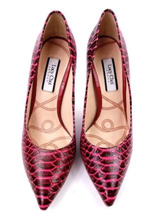 Lucy Choi London Neon Snake Print Pumps Size 38
