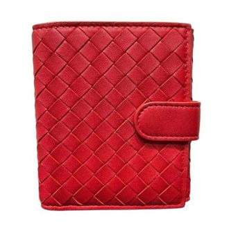 Bottega Veneta Pre-owned Wallets, unisex, Red, Size: ONE SIZE Pre-owned Leather Bifold Wallet