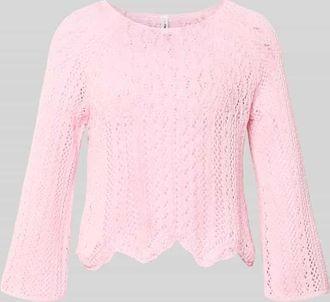 Only Cropped Pullover aus Baumwoll-Mix Modell NOLA in Rosa, Gr&ouml;&szlig;e XL