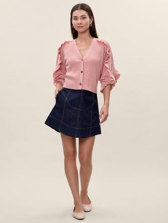 Rebecca Taylor Carmen Denim Skirt