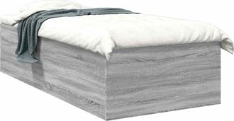 vidaXL Estructura De Cama De Suelo Sonoma Gris 80 X 200 Cm Vidaxl