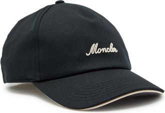 Moncler Logo-embroidered Cotton cap - Black - One Size