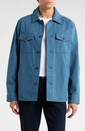 Brooks Brothers Stretch Cotton Shirt Jacket in Key Largo at Nordstrom Rack, Size Xx-Large