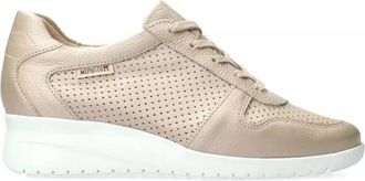 Mephisto Isa Perf - Dames - Sneakers - Beige - 39 EU - Leer - Schoenen