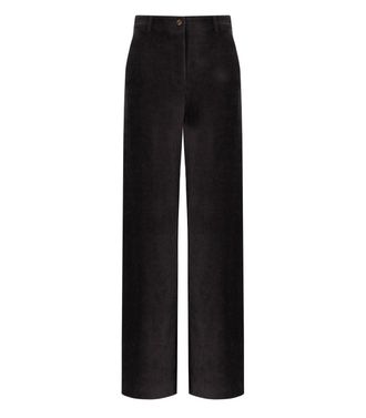Marella PANTALONE ASTRALE VELLUTO NERO MARELLA