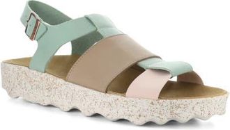 FLY London Calla Sandal in Multi Mint at Nordstrom, Size 10-10.5Us