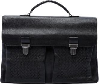 Bottega Veneta Tweedehands leren handtassen - Dames - Vintage Handtas - Zwart - ONE Size - Vintage