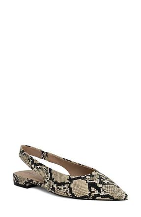 Shushop Amelia Slingback Flat in Snake at Nordstrom, Size 6.5