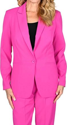 Frank Lyman Design Blazer Jacket In Neon Berry
