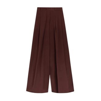 Momoni Pantalones Anchos Aspen - Trousers - Mujer - Marr&oacute;n - S