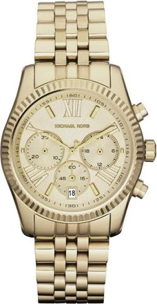 Michael Kors Lexington Chronograph Horloge - Dames - Horloges - Geel - ONE Size - Accessoires
