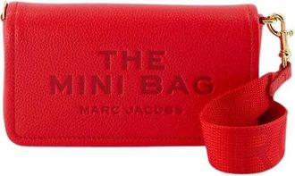 Marc Jacobs De Leren Mini Tas - Dames - Schoudertassen - Rood - ONE Size - Leer - Tassen