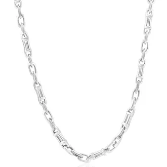 Pompeii3 Mens 14k Gold (47gram) or Platinum (88gram) 5.5mm Link Chain Necklace 22