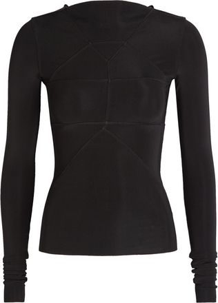 Rick Owens Temple Stretch-jersey top - Black - 38 (UK6 / XS)