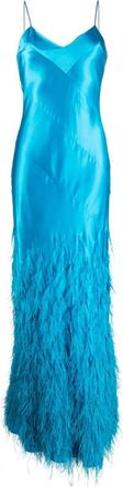 Cult Gaia Hansal silk gown - women - Silk - M - Blue
