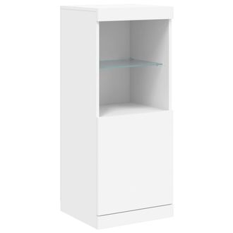 vidaXL Aparador Con Luces Led Blanco 41x37x100 Cm Vidaxl