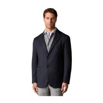 Brooks Brothers Heren, Jassen, Blauw, Maat: 2XL Wol