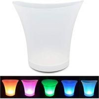OEM Cubitera Led, Enfriador De Champ&aacute;n Led De 5 Litros, Cambia De Color, Ideal Para Fiestas, Hogares, Bares Y Discotecas, Recipiente Para Bebidas A Prueba