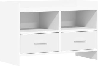 vidaXL Mueble De Tv 71,5 X 33 X 47 Cm Blanco Madera De Ingenier&iacute;a Vidaxl