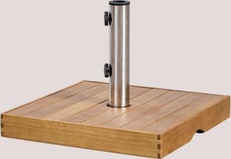Sklum Sklum - Pie De Sombrilla Cuadrado 50x50 Cm En Madera Canco
