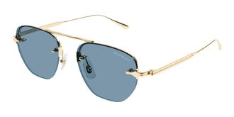 Montblanc MB0404S Asian Fit 004 Mens Sunglasses Gold Size 52