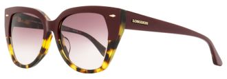Longines LG0016H Butterfly Acetate Sunglasses - Burgundy