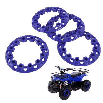 OEM Protezioni Per Mozzi Ruota Per Go-kart, Set Di 4 Pezzi In Plastica Blu Da 6 Pollici Per Atv