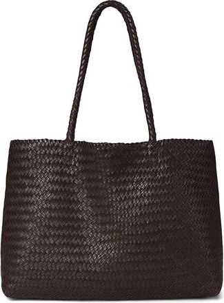 Madewell Handwoven Leather Tote Tote Handbags Coffee Bean