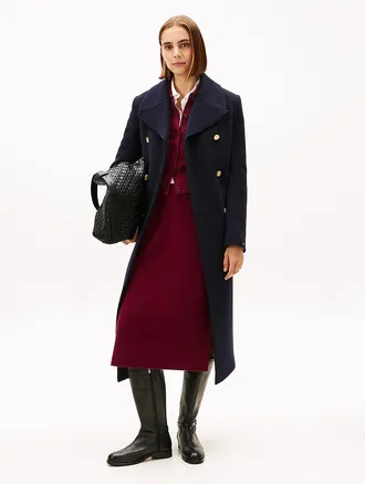 Tommy Hilfiger Womens Lightweight Rib-Knit Midi Skirt - Burgundy - XXS