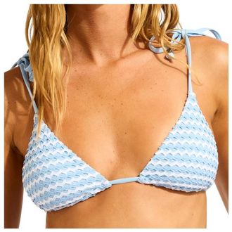Seafolly Mesh Effect Bustier Bandeau Bikini-Top f&uuml;r Damen | orange