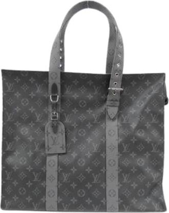 Louis Vuitton Pre-owned Monogram Eclipse Reverse Tote Bag - Heren - Vintage Shopper - Zwart - ONE Size - Vintage