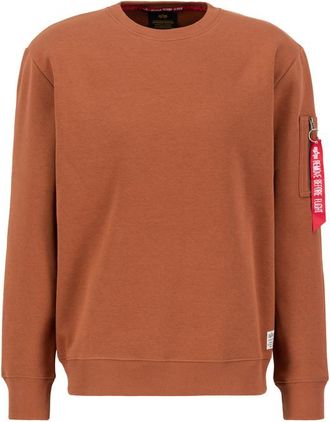 Alpha Industries Alpha Industries Mens Dragon Embroidery Sweatshirt - Brown - Size X-Large