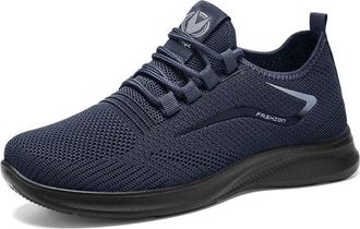 Generic Mens Sports Shoes Breathable Mesh Walking Running Tennis Shoes Training Shoe Workout Gym Wear Sneakers Athletic Shoes(Blu,10.5 UK)