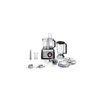 Bosch Mc812m814 Robot De Cocina 1250 W 3,9 L Negro, Acero Inoxidable, Transparente