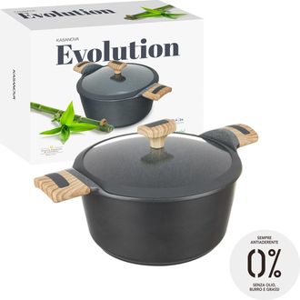 KASANOVA Casseruola 24 cm con coperchio Evolution